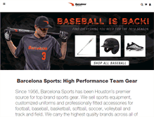 Tablet Screenshot of barcelonasports.com